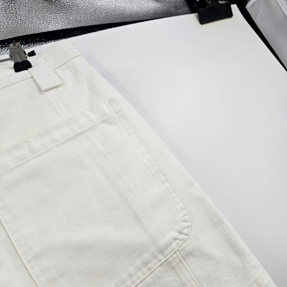 Alex Mill Phoebe Shorts White High-rise Patch Pockets Denim NWT $135 Size 8 - Picture 6 of 8